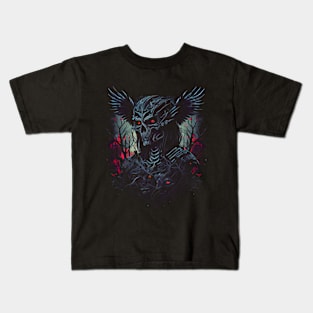 Design of skull alien Kids T-Shirt